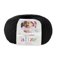 Alize Baby Wool 13 Alize Baby Wool -Langat Maailma baby wool 60 black